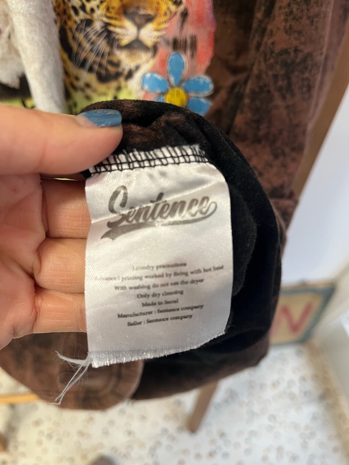 [XL/오버핏] 센텐스 빈티지 워싱 그래픽 티셔츠 상품이미지4