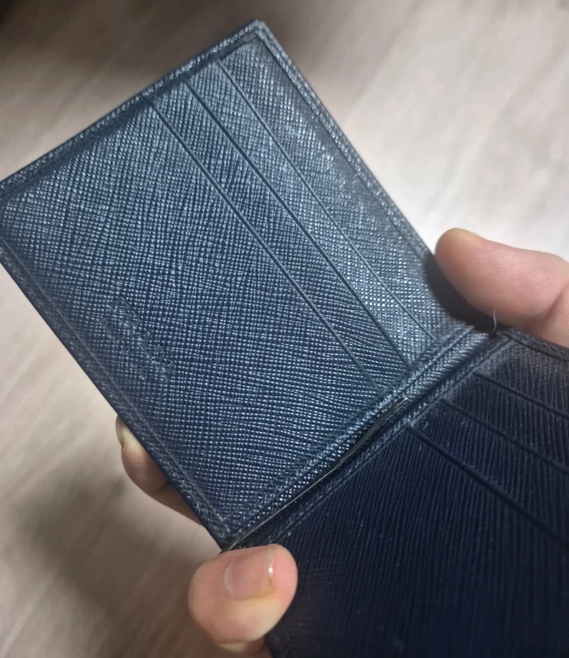 프라다사피아노지갑 머니클립 블랙 새상품급 상품이미지3