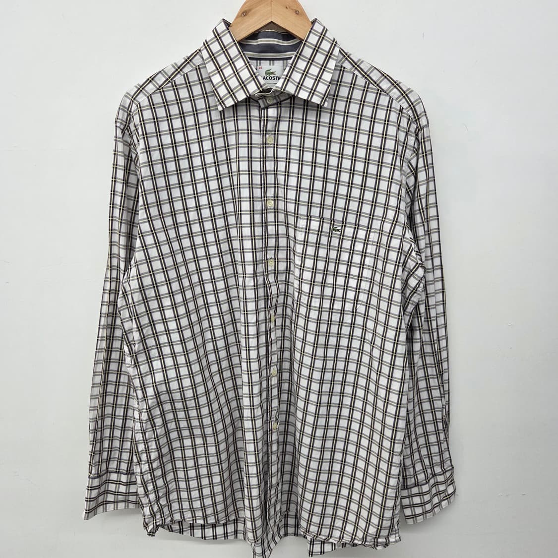 라코스테 체크 긴팔 셔츠 남XL 상품이미지2
