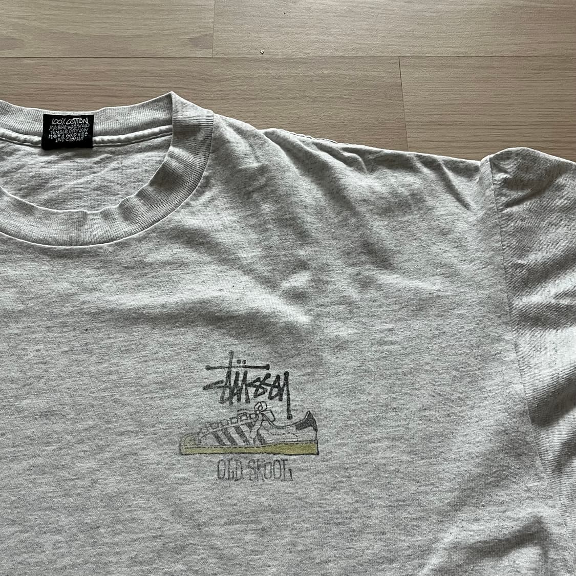 [XL] 90s 빈티지 올드 스투시 아디다스 올드스쿨 티셔츠 상품이미지2