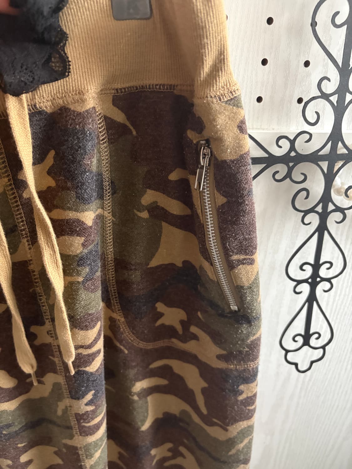 • camouflage long banding skirt   상품이미지4