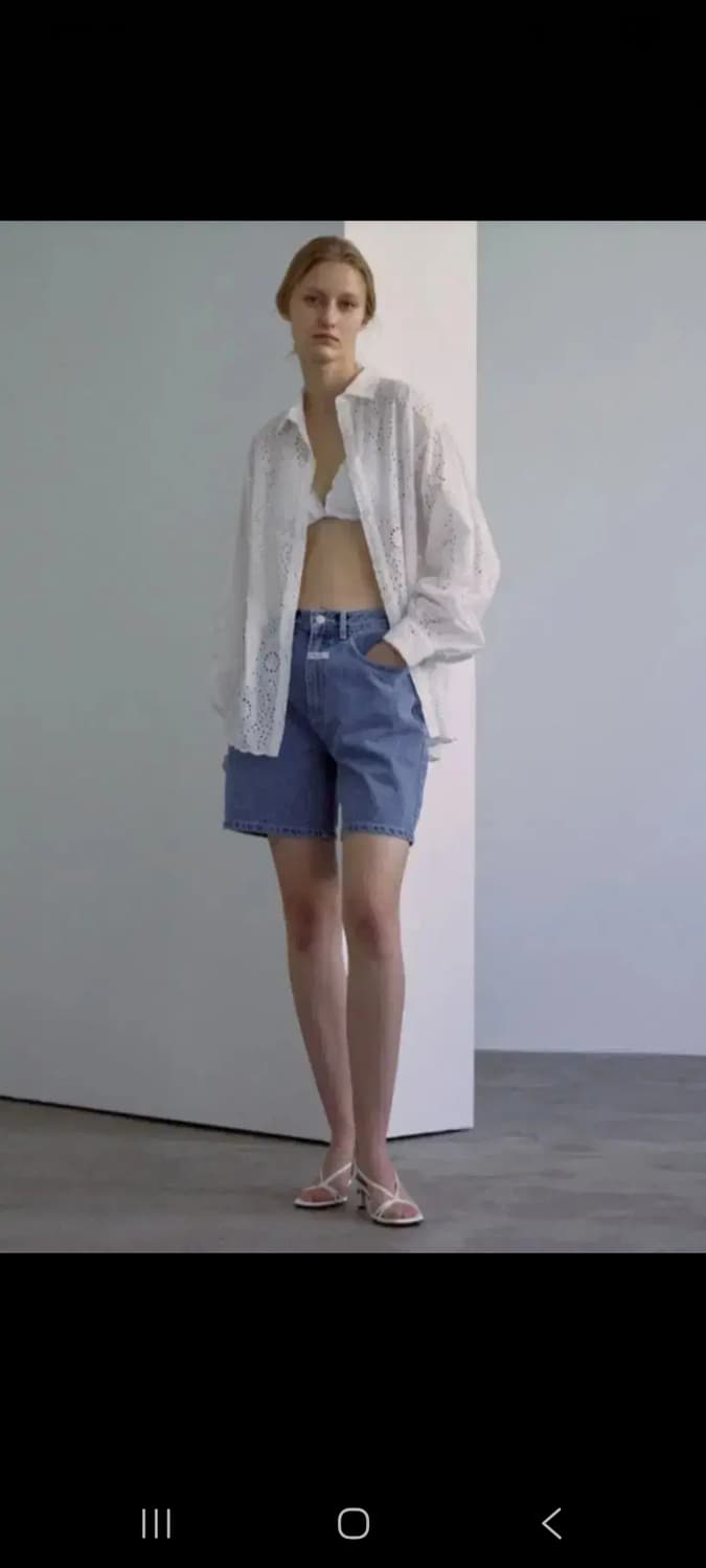 마리떼프랑소와저버 다이애그널 펀칭블라우스  55~66 상품이미지8