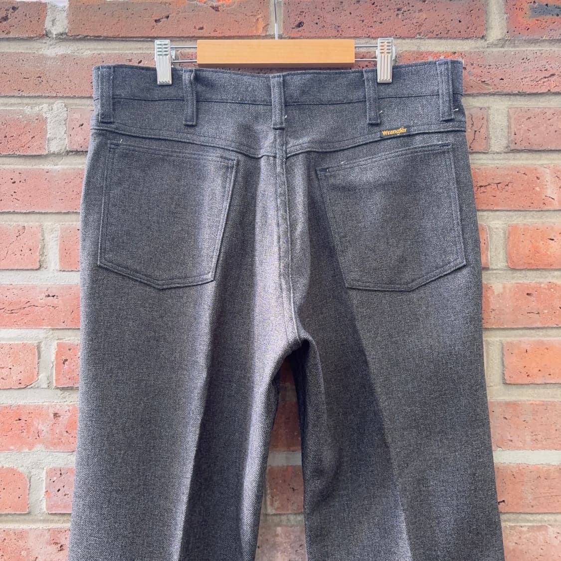 90~00s USA 랭글러 Wrangler 다크 그레이 부츠컷 트라우저 상품이미지8