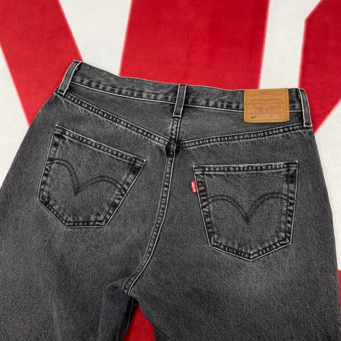 리바이스 501 흑청 데님팬츠 실측30 상품이미지4