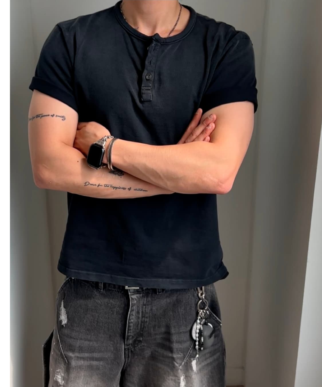 포그서비스 Military Henley Neck Half Sleeve 2 상품이미지2