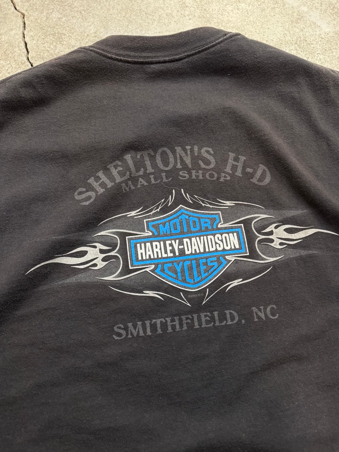 00s 할리데이비슨 블루플레임 호크 반팔티 상품이미지6