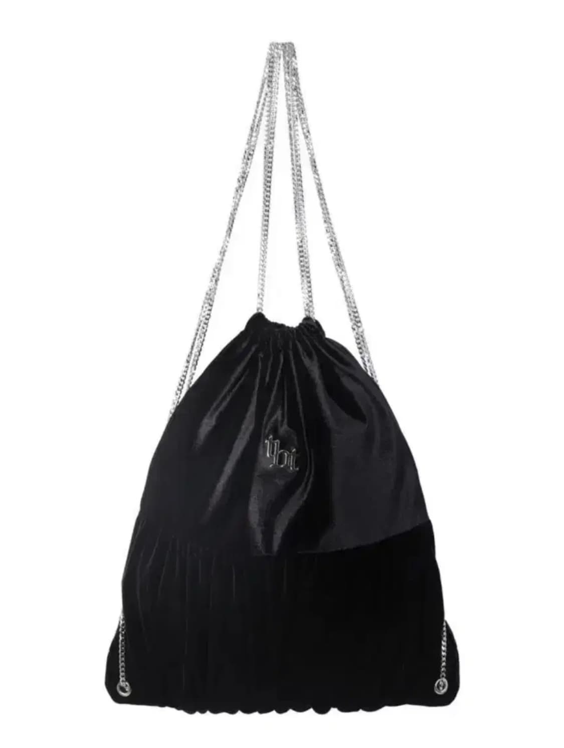 쓰리타임즈 벨벳 체인 백팩 상품이미지1