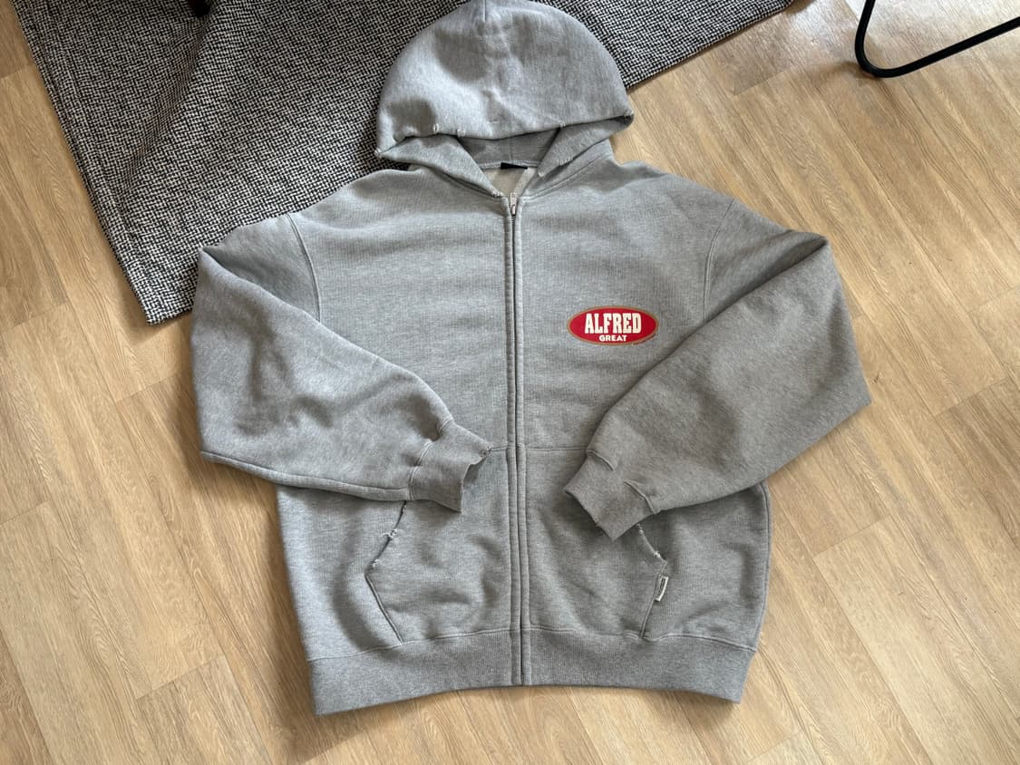 알프레드 Alfred 후드집업 VTG AFRD BLUNT ZIP-UP H 상품이미지1