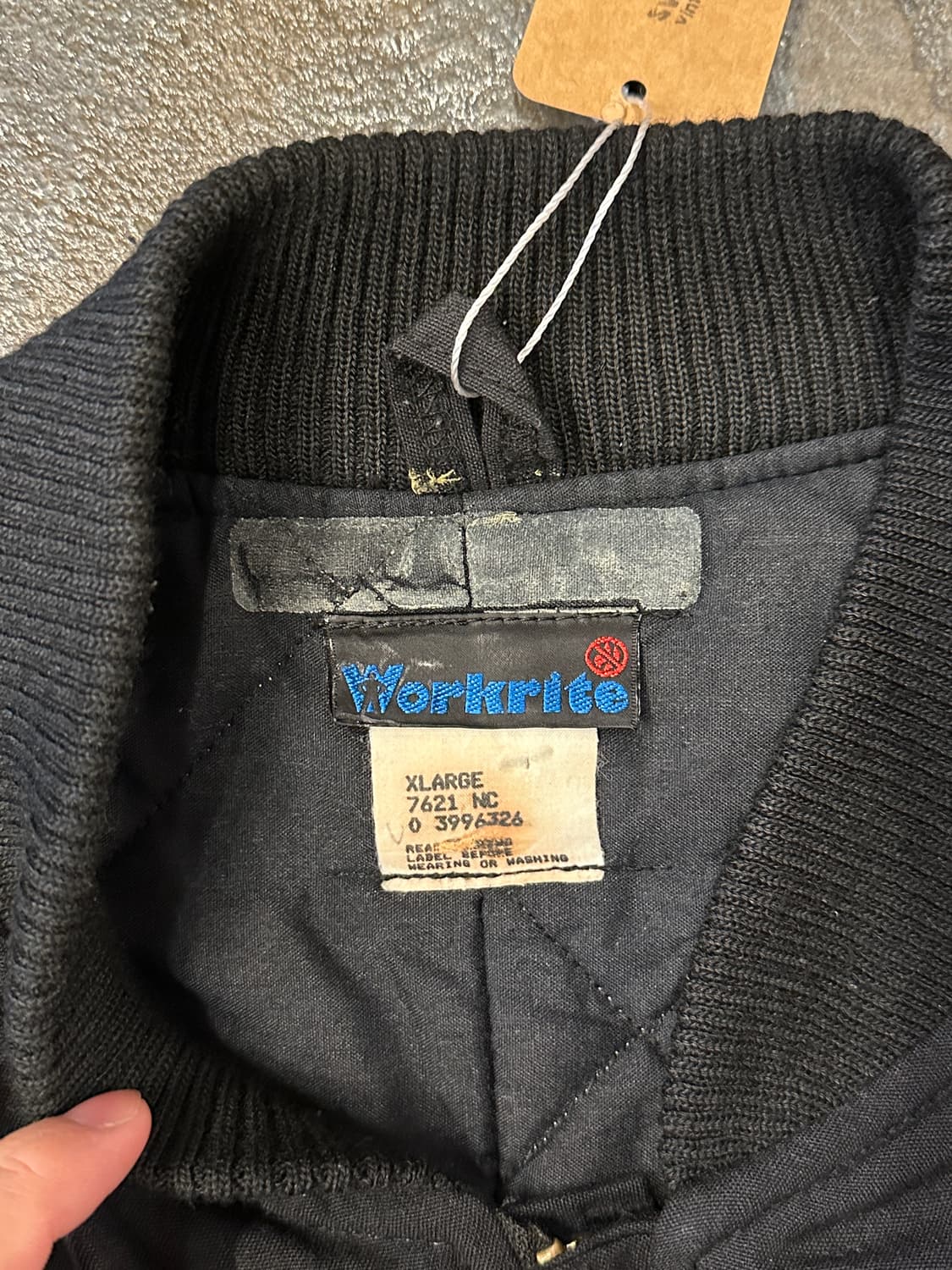 Vintage Workrite 블랙 조끼 XL 상품이미지5