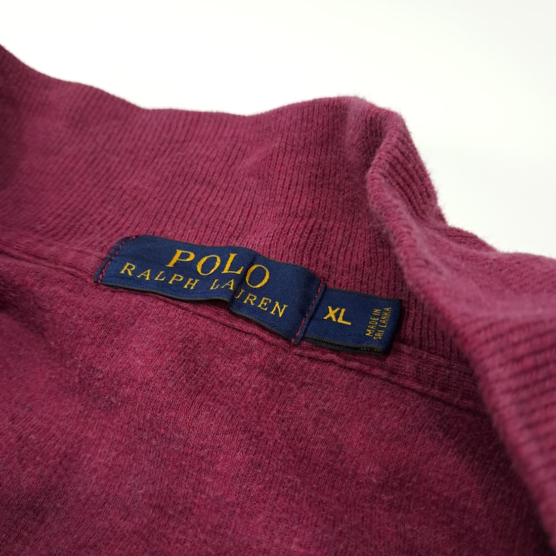 CL163 폴로 코튼 레더풀러 그린포니 베리 하프집업 니트 스웨터 상품이미지3