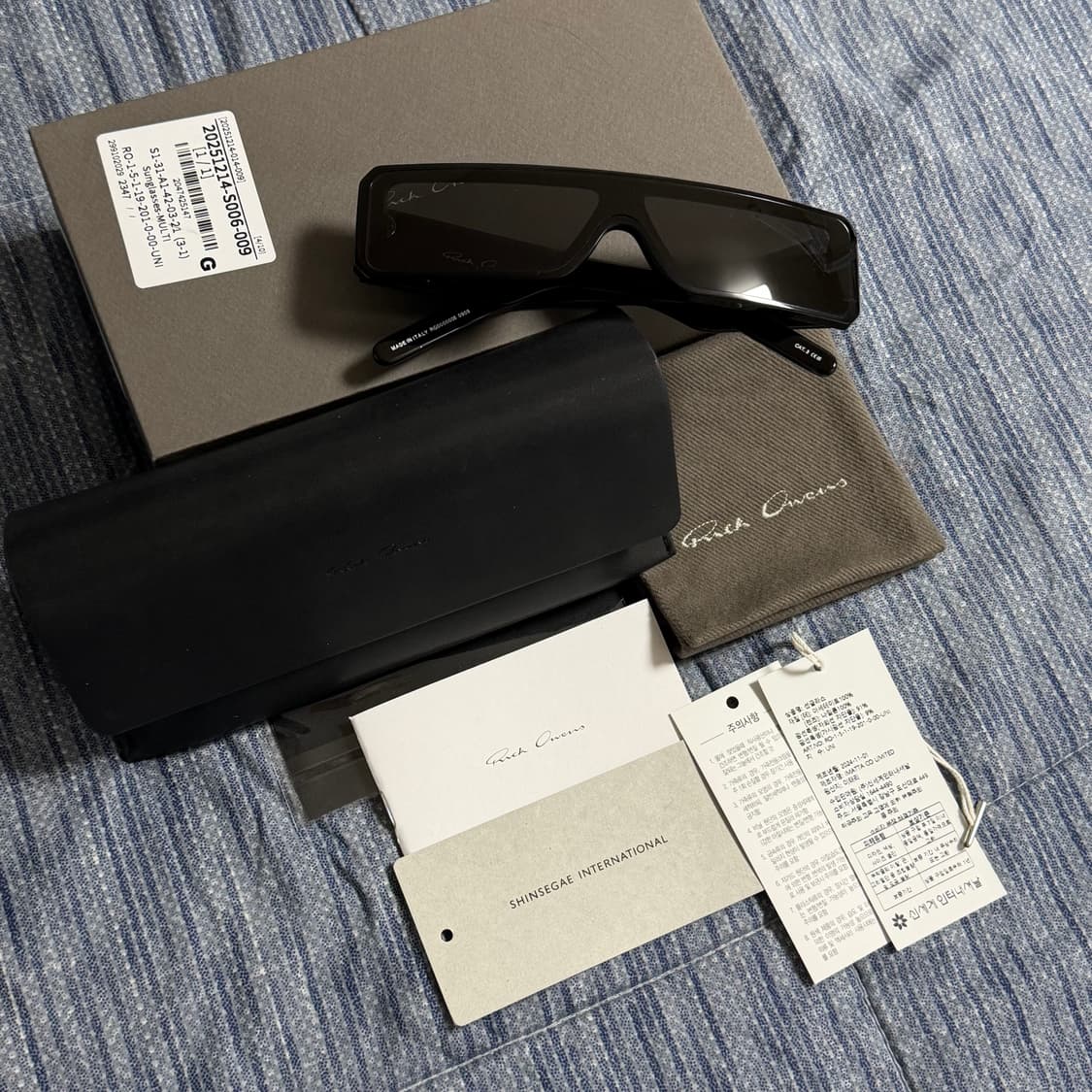 (OS) 릭오웬스 GETH 게스 선글라스 블랙 상품이미지1