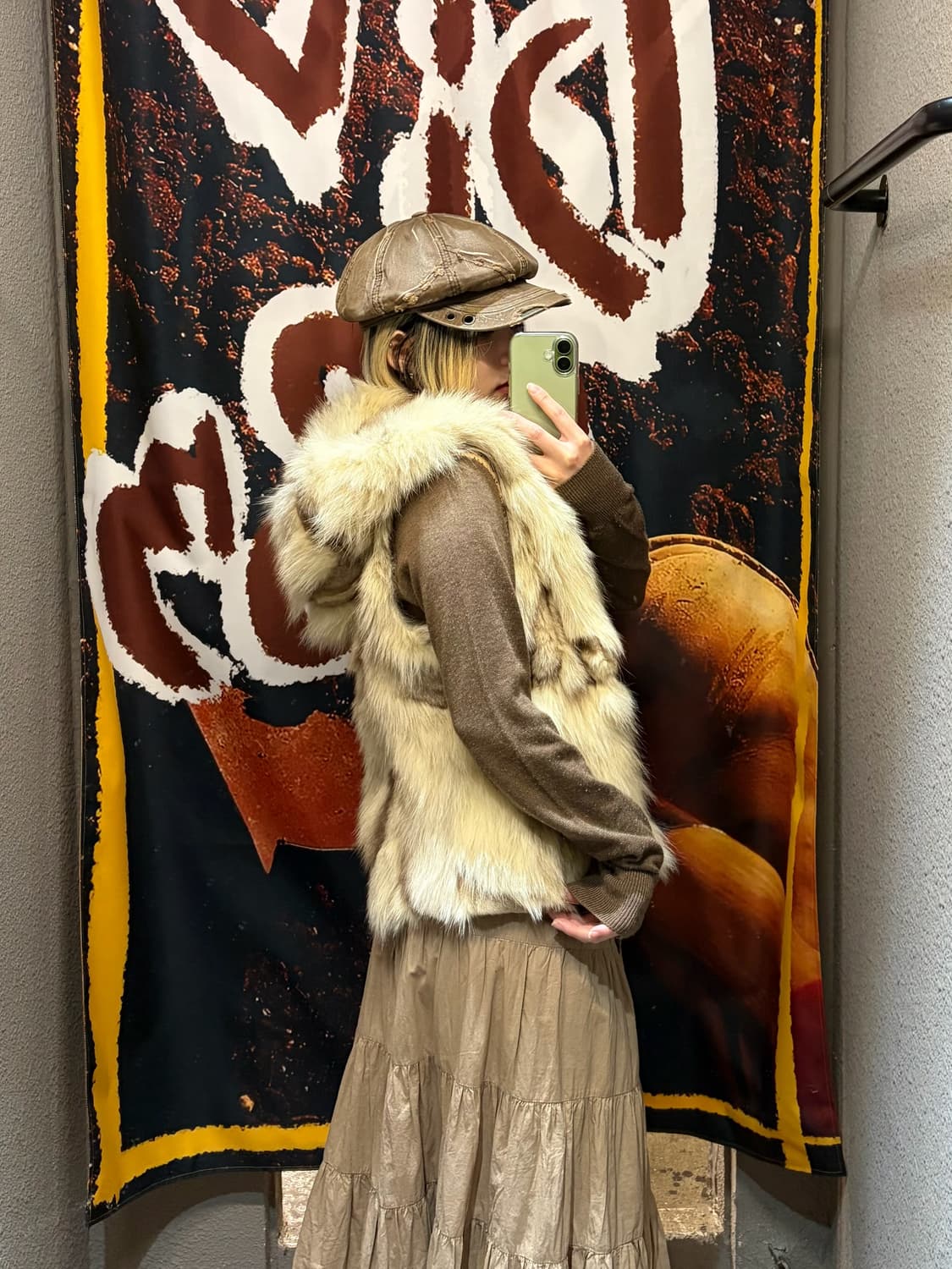 빈티지 후드 퍼 베스트 상품이미지3