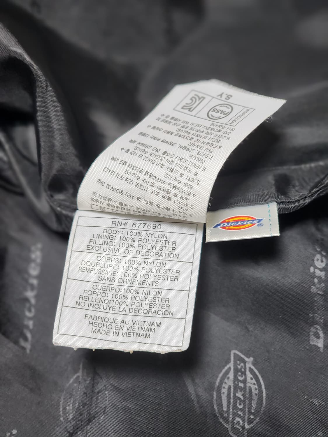 디키즈 블랙 경량 패딩 S (90) 상품이미지6