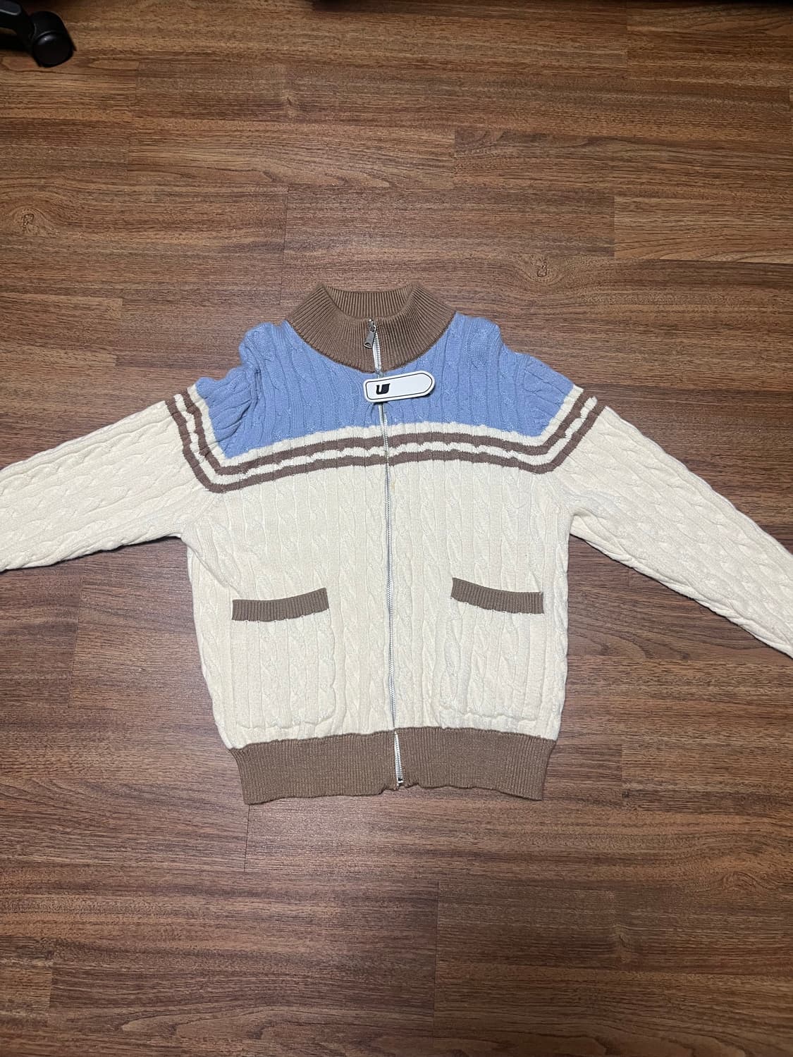 우마미즘 니트집업 상품이미지2