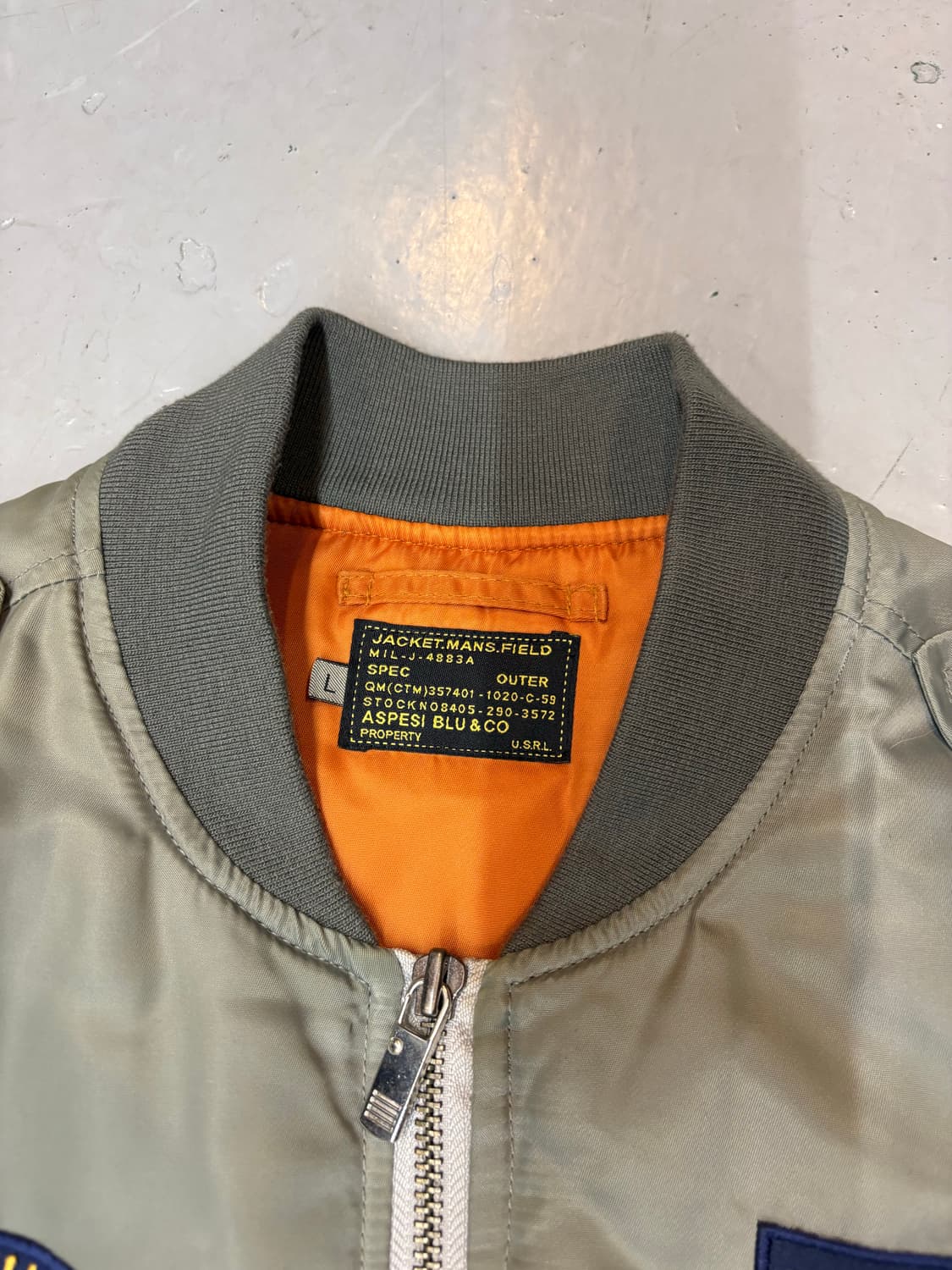 Aspesi x Avirex MA-1 자켓 상품이미지6