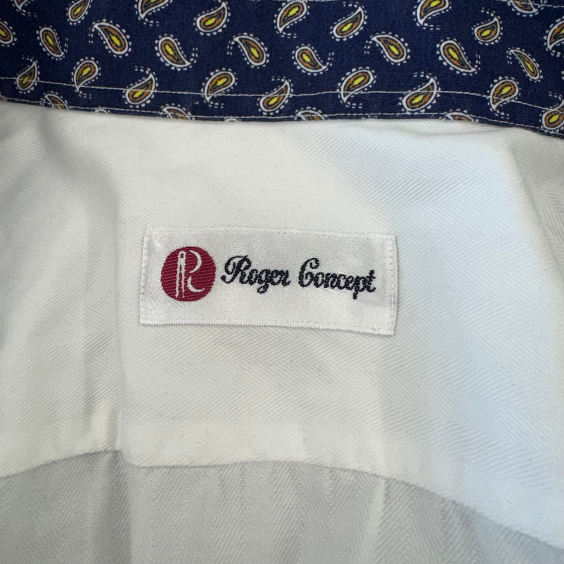 Roger Concept 페이즐리 포인트 테일러드 셔츠 (L)   상품이미지6