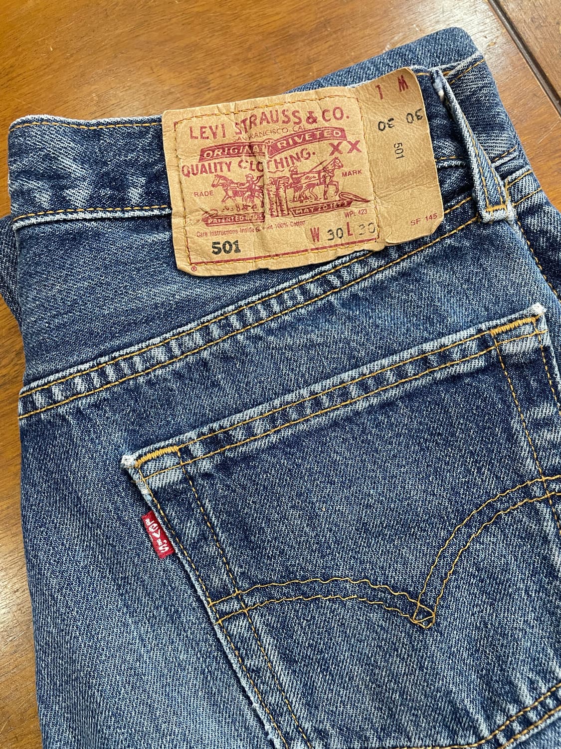 28) 90s 리바이스 블루 501 데님 팬츠 상품이미지5