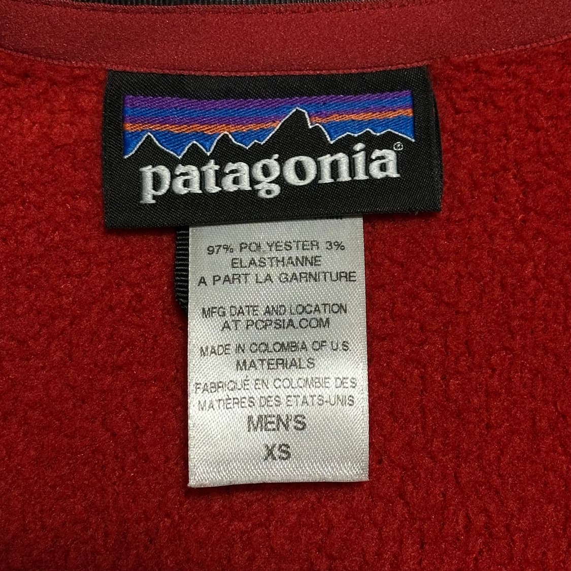 XS 파타고니아 맨즈 레드 플리스 상품이미지4