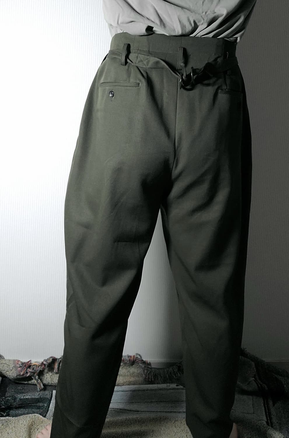 소시오츠키 링 벨티드 울 팬츠 상품이미지8