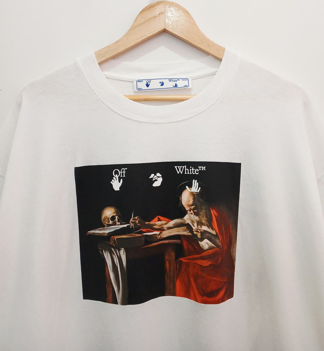 오프화이트 카라바조 반팔티XL 상품이미지2