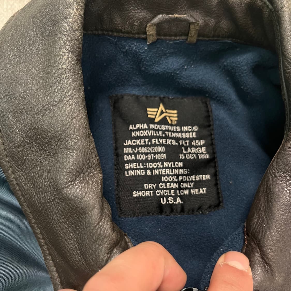 100 알파인더스트리 FLT-45F 항공자켓 상품이미지2