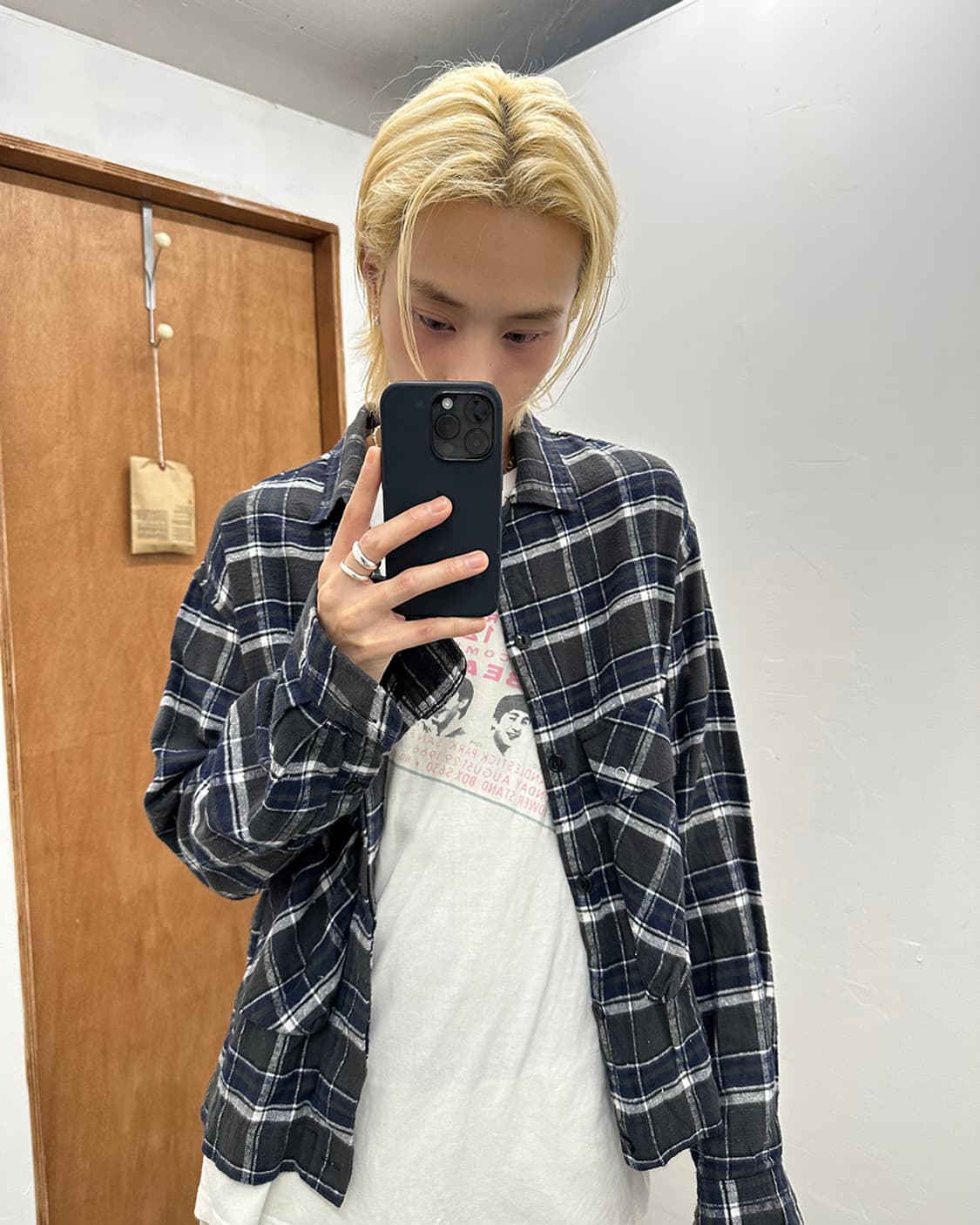YSTRDY'S TMRRW Short Flannel Shirt 상품이미지1