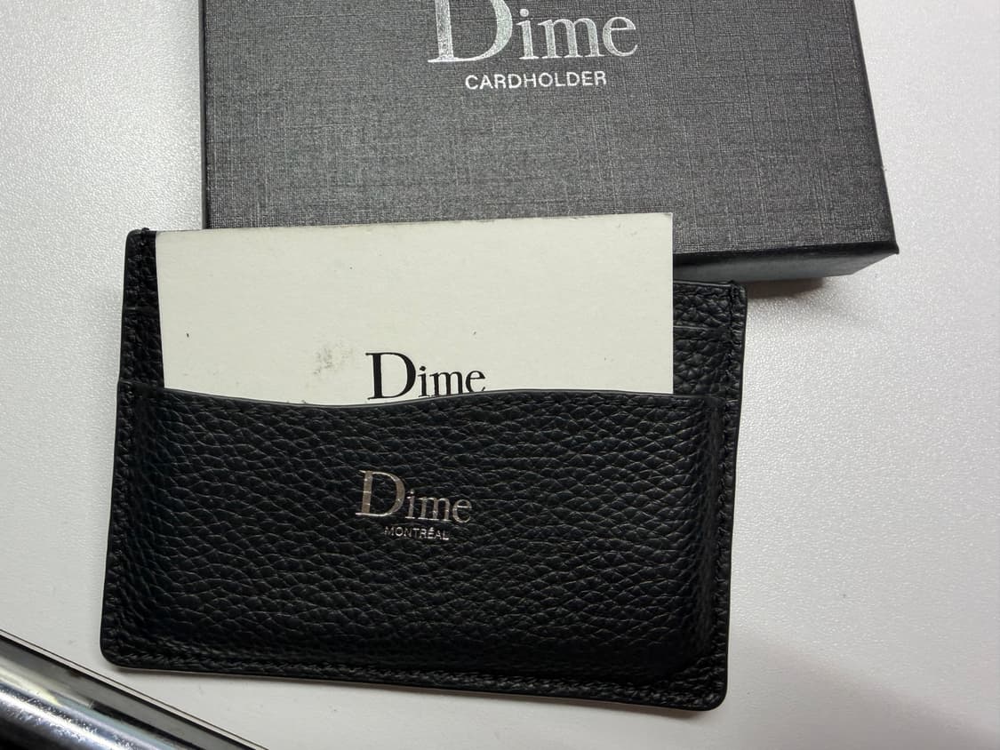 dime 블랙 가죽 카드지갑 상품이미지4