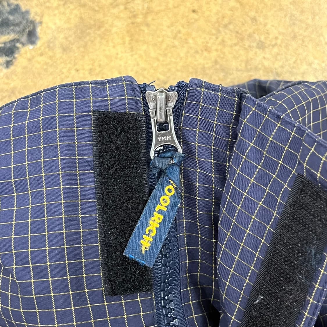 [정품/M] 울리치 네이비 체크 패턴 바람막이 자켓 b13 상품이미지6