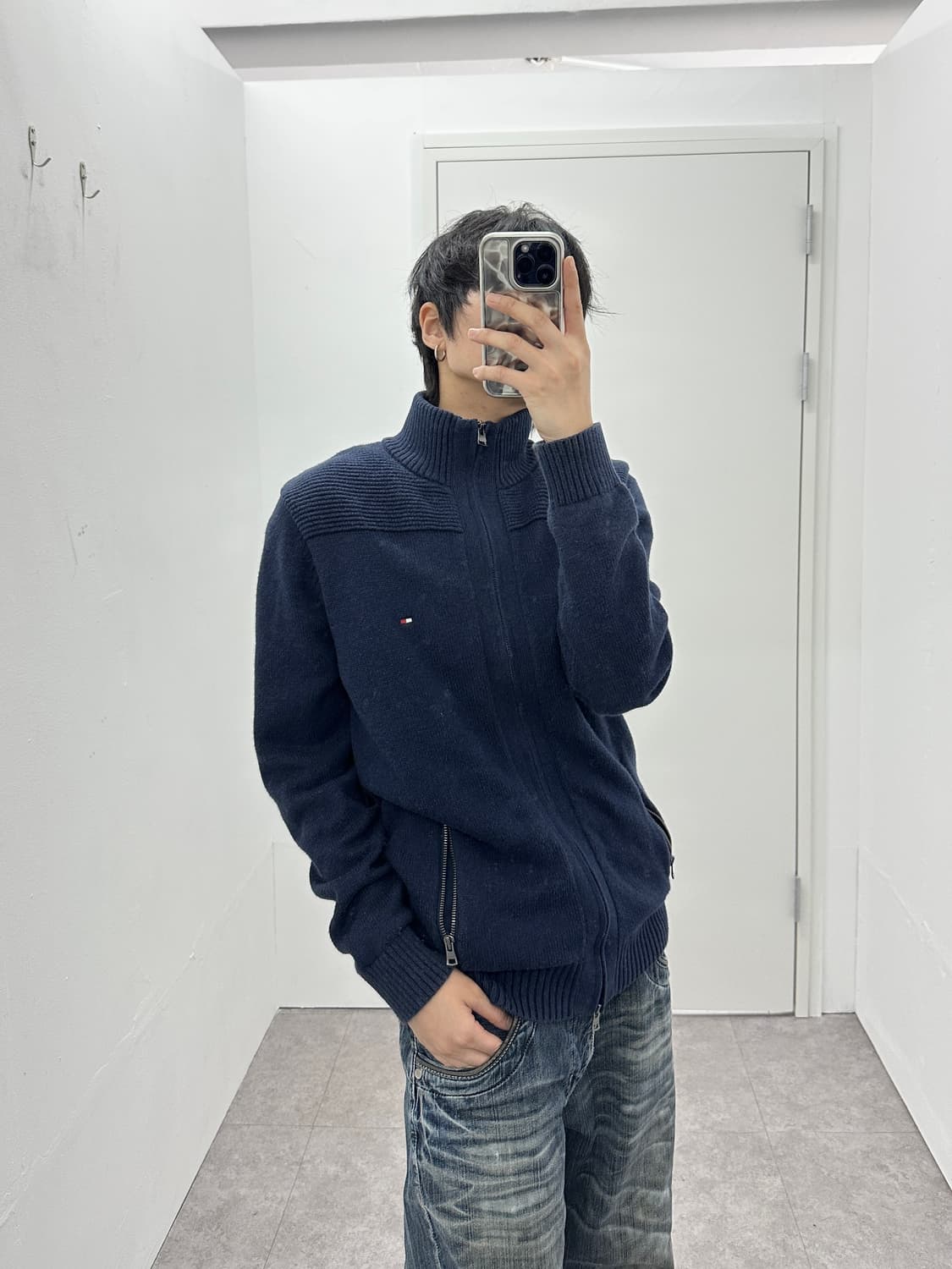 TOMMY HILFIGER 2 way 니트 집업 상품이미지2