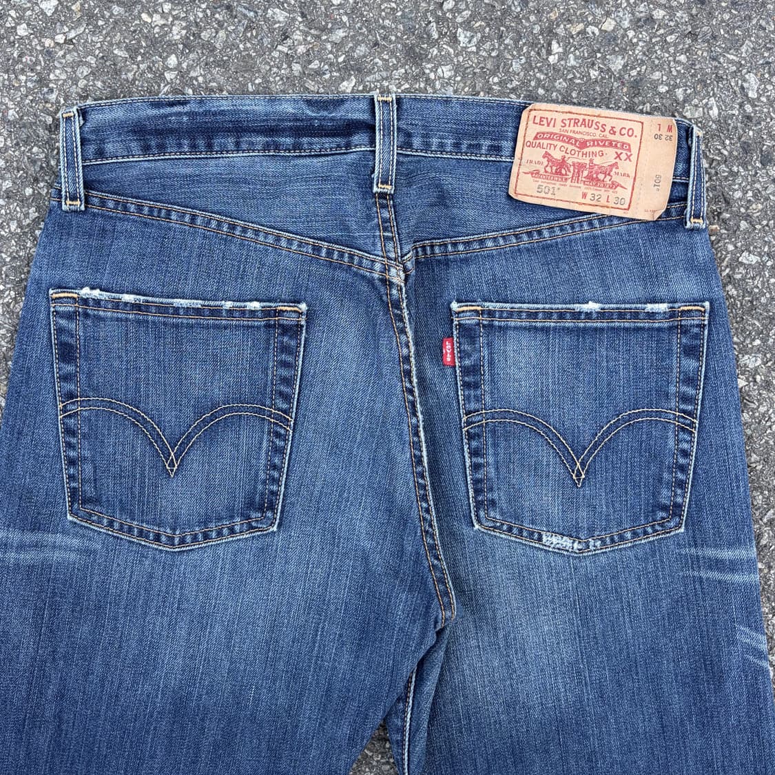 00s 리바이스 501 컷오프 중청 데님 (30) 상품이미지2