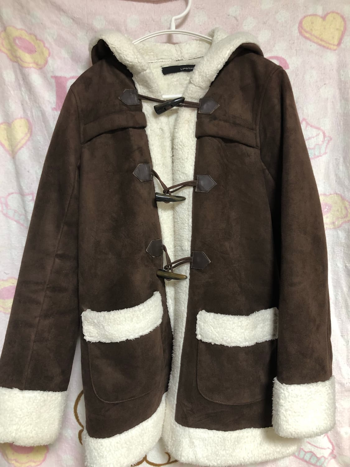 초코브라운 무스탕 코트 상품이미지5