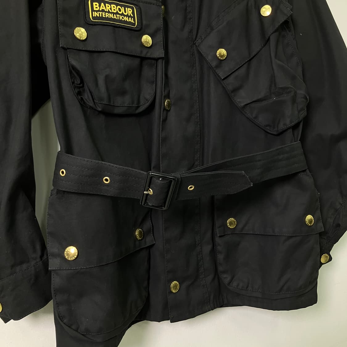 바버 인터내셔널 오리지널 블랙 왁스 자켓 34 상품이미지7