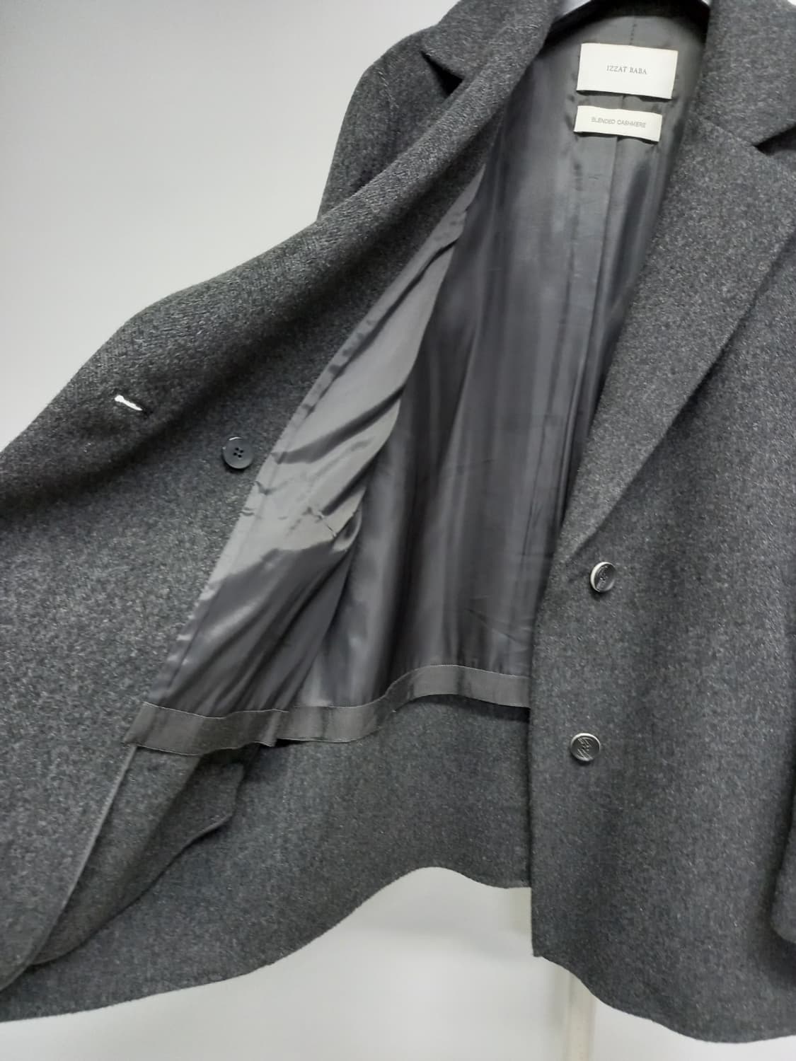 새 아이잗바바 춘추동 캐시미어블랜 루즈박시핏 자켓코트 55-77 상품이미지8