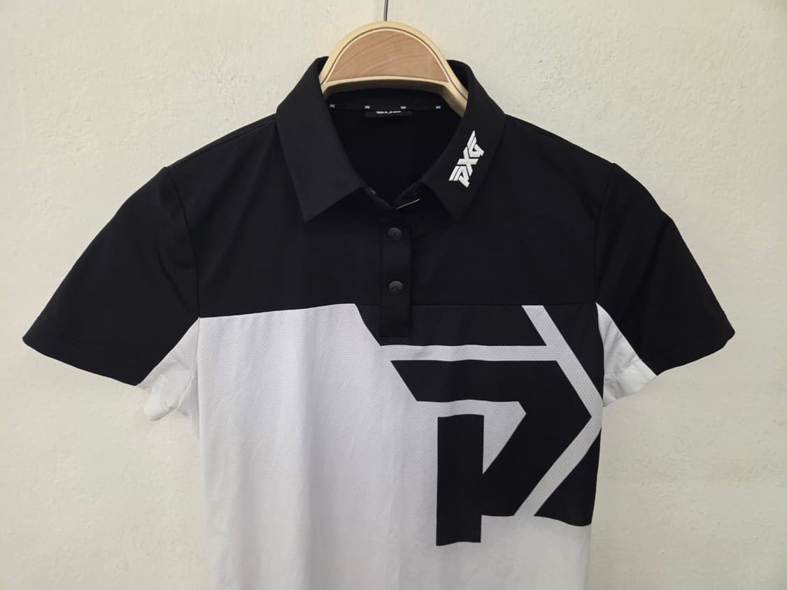 PXG 여성 골프 반팔티 S 블랙/화이트 상품이미지2