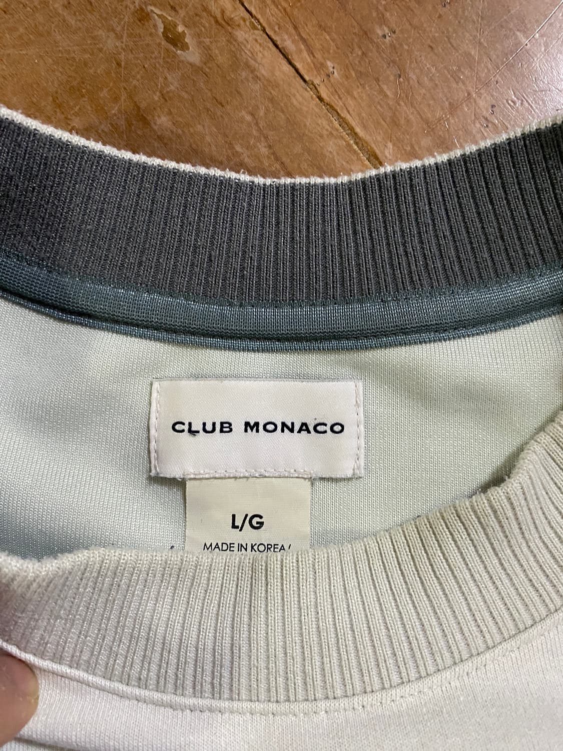클럽모나코 맨투맨 L/G 아이보리 (105) 상품이미지3