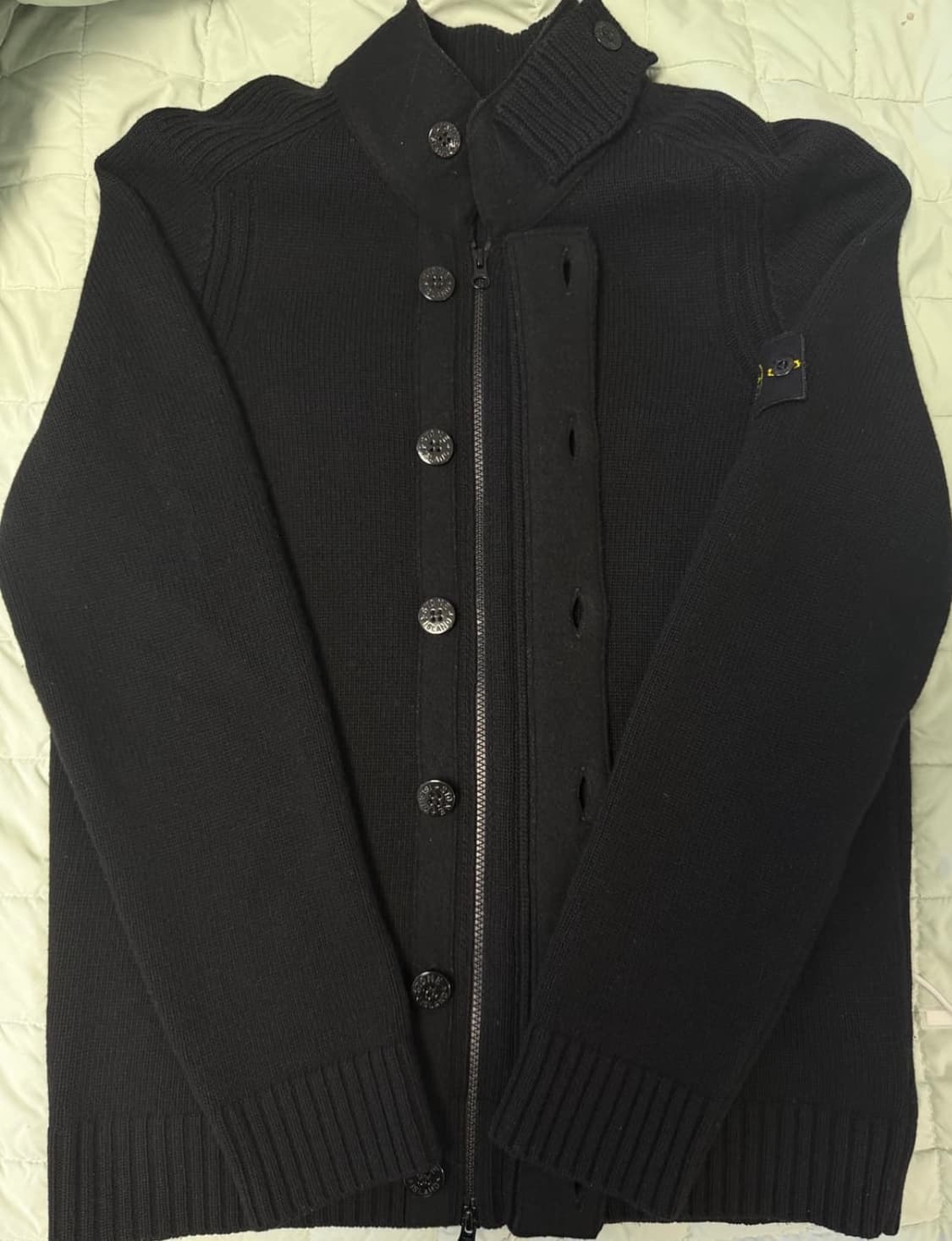 새상품급 스톤 아일랜드 니트집업 L 상품이미지2