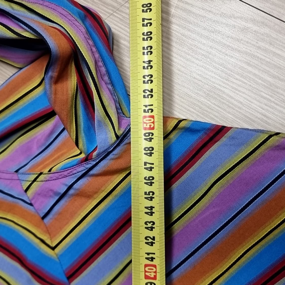 이테리제 빈티지 VERSACE 컬러풀 스트라이프 셔츠(95-100) 상품이미지8