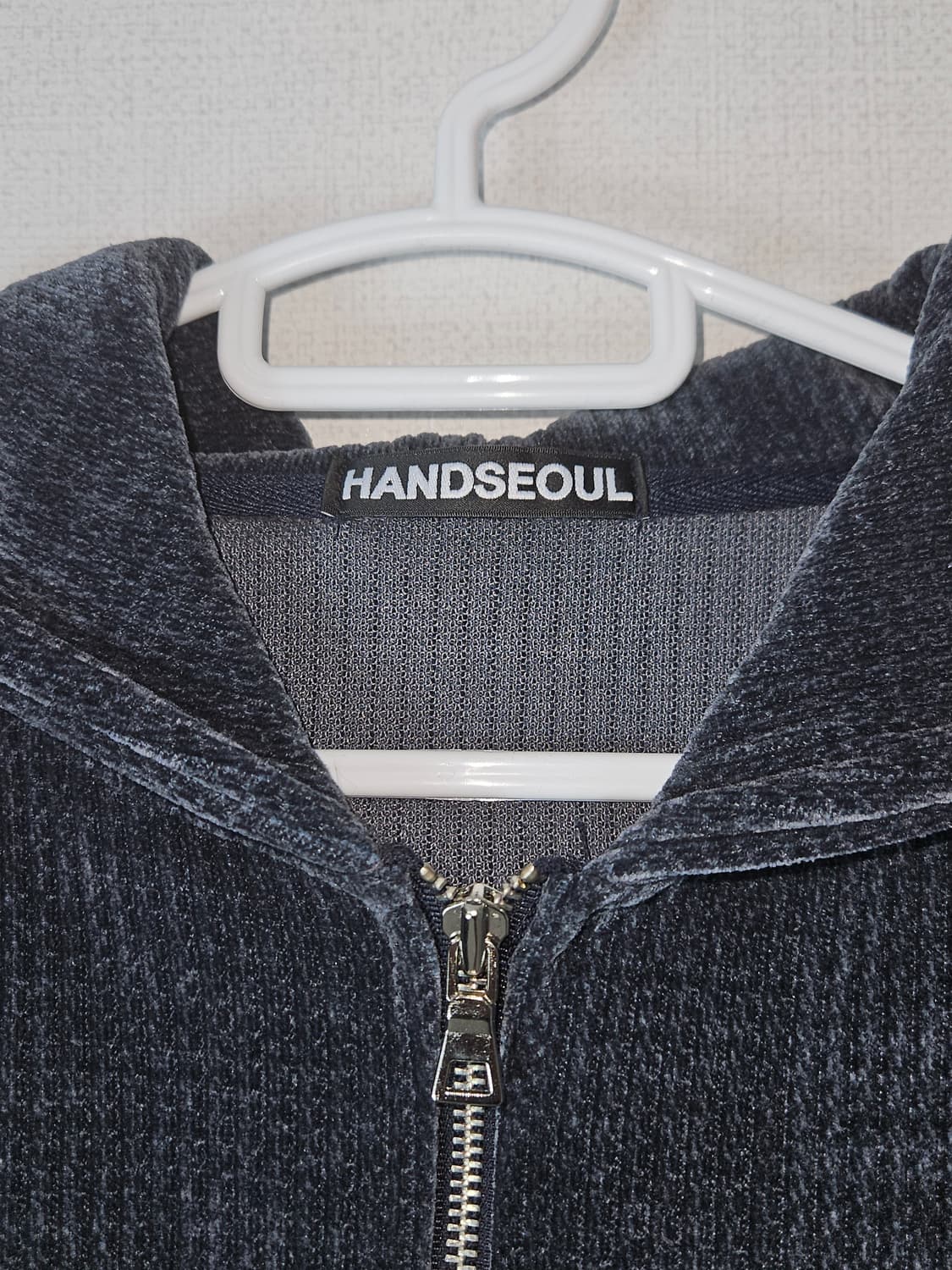 HANDSEOUL 벨루아 벨벳 골덴 후드집업 자켓 오버핏 헤비코튼 상품이미지2