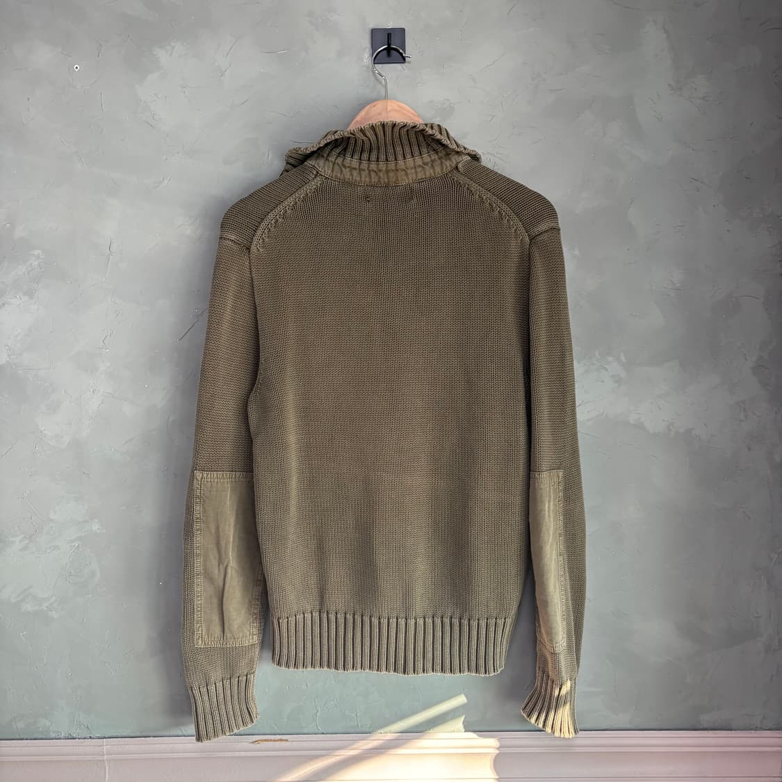 폴로 랄프로렌 밀리터리 니트 반집업 올리브 카키 상품이미지4