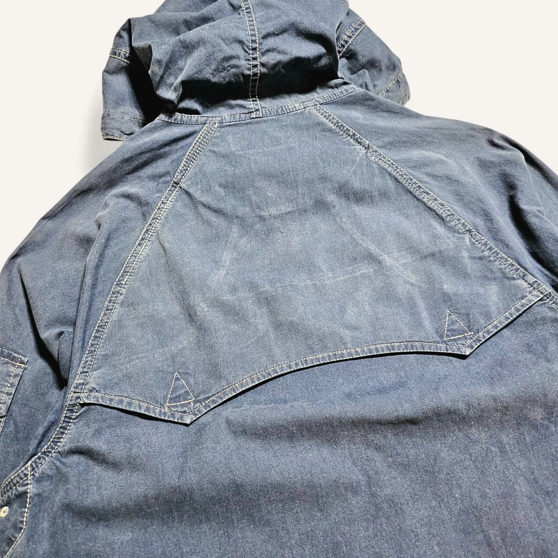 [M(105)][폴로 랄프로렌]00's빅포니 가먼트다잉 코튼 후디 자켓 상품이미지6