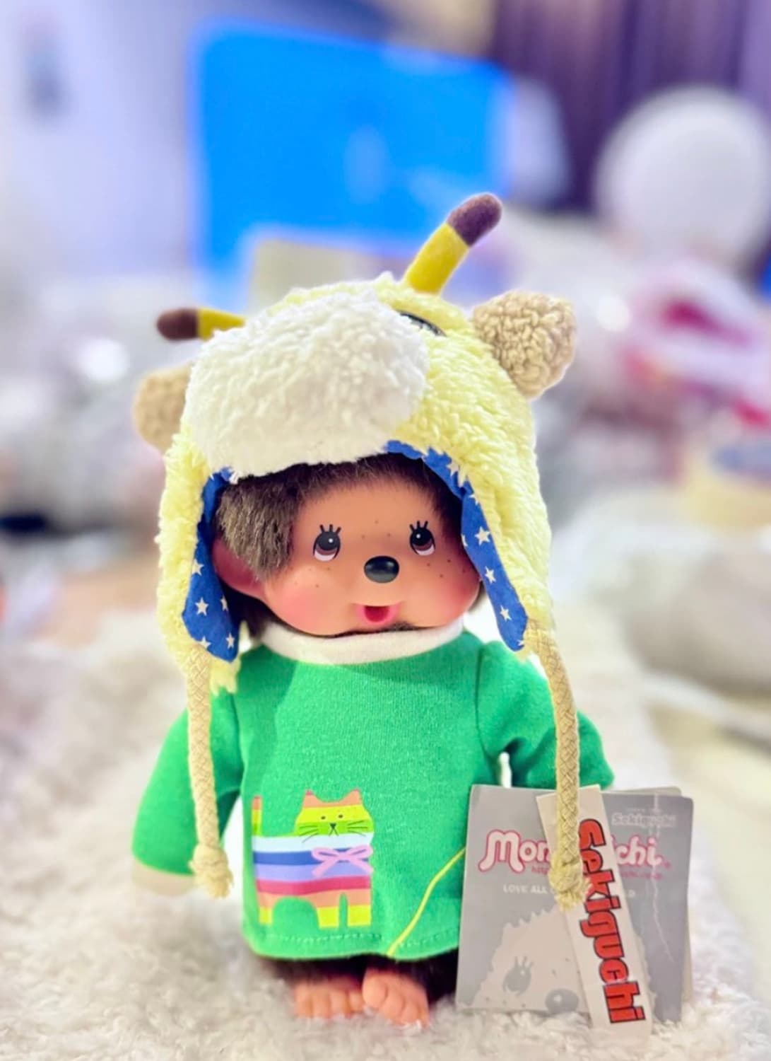 몬치치 기린모자 트래퍼햇 인형 상품이미지1
