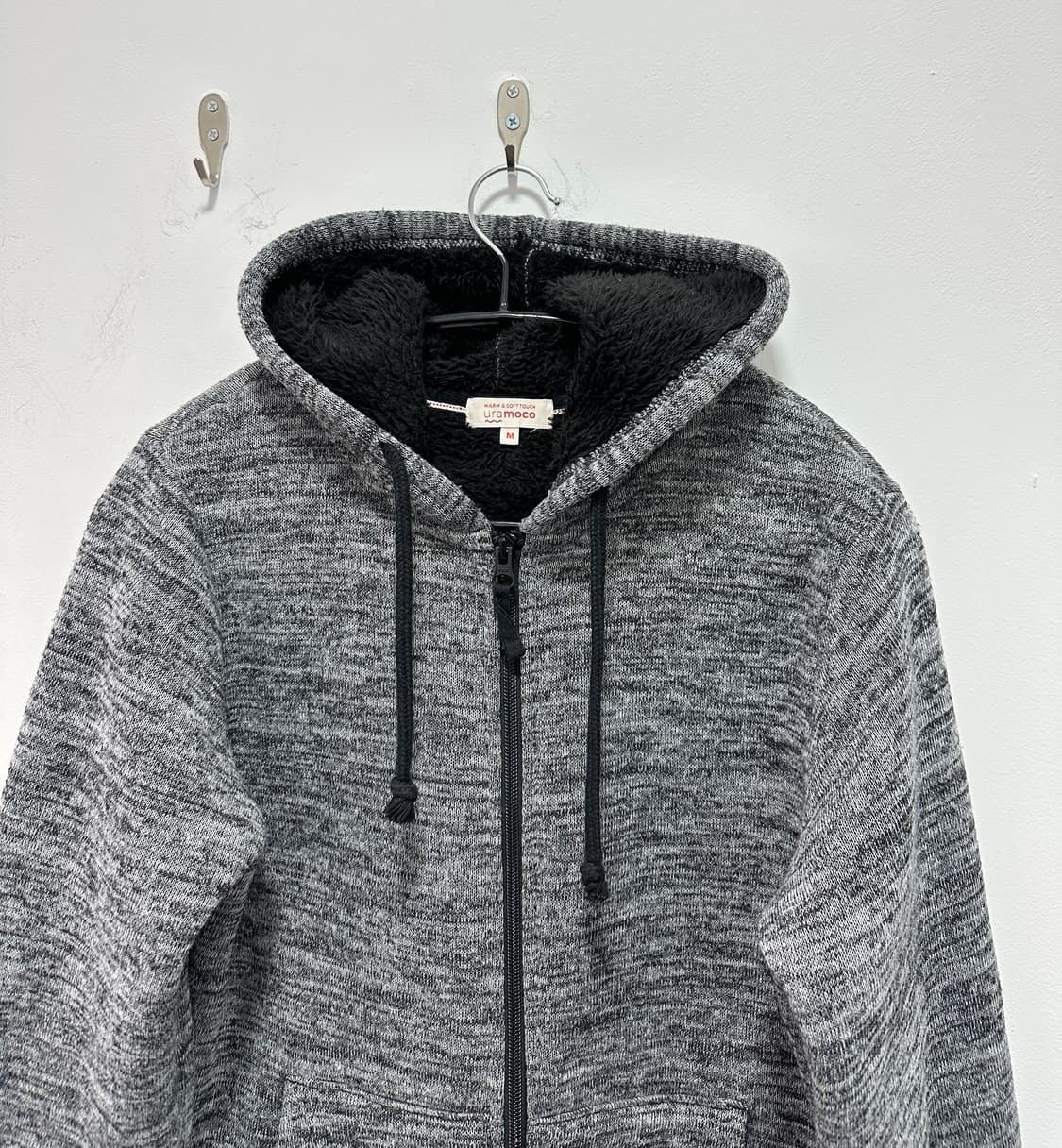 JPN uramoco knit hood zip up  상품이미지4