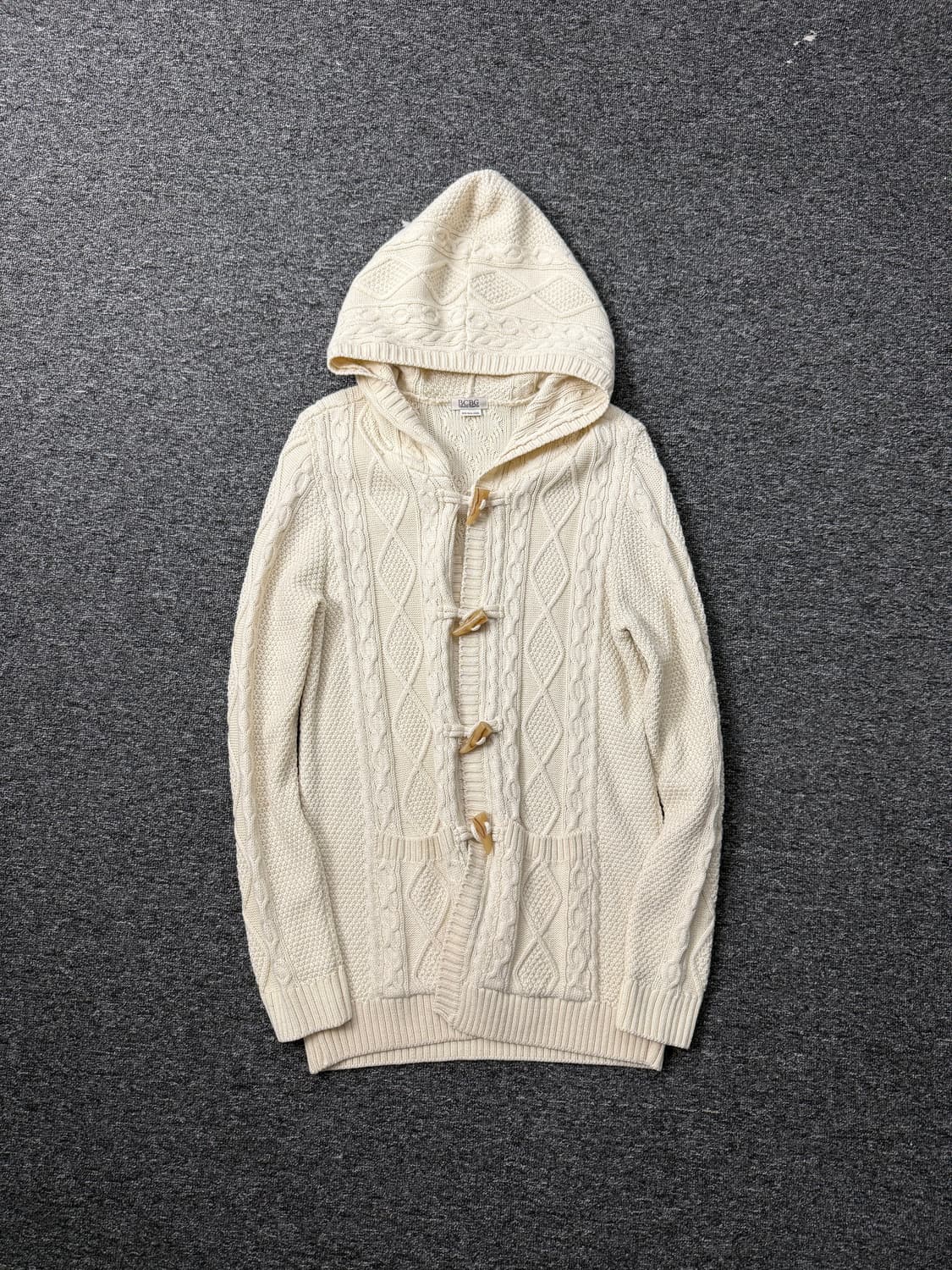 BCBG 더플 니트 후드 자켓 상품이미지1