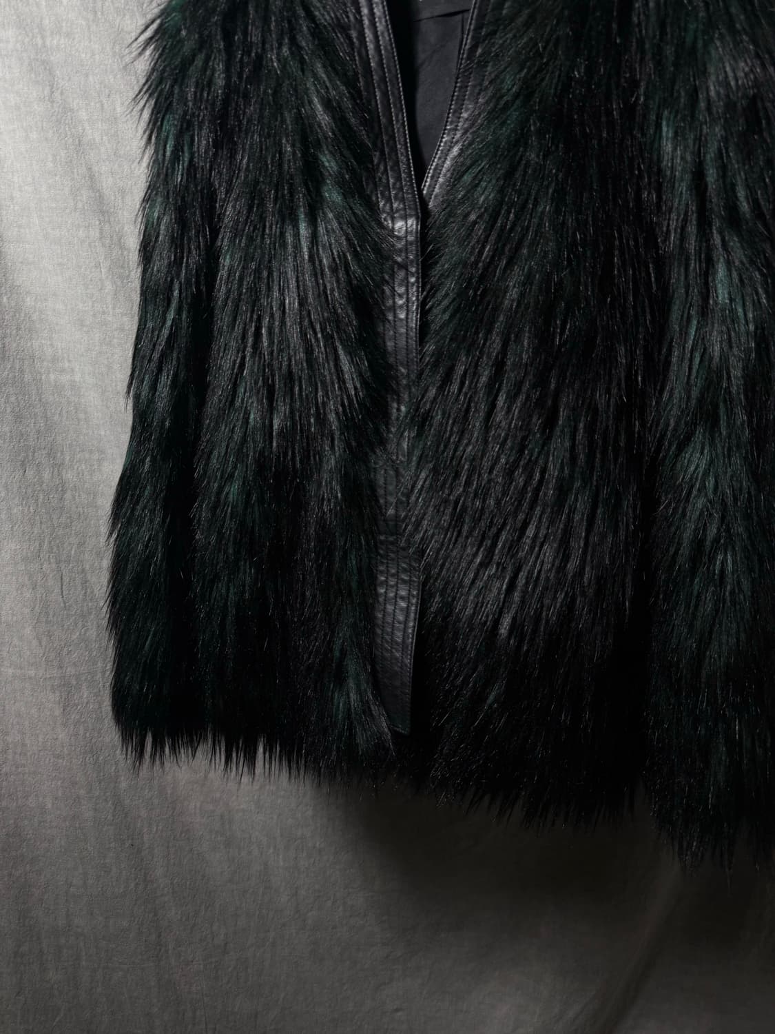 Balmain x H&M Fur Leather Jacket 상품이미지3