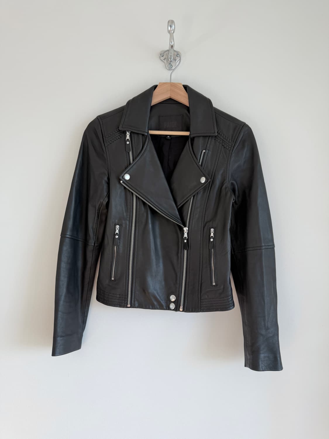 PAIGE 리얼 레더 라이더자켓(TALON ZIP) 상품이미지1