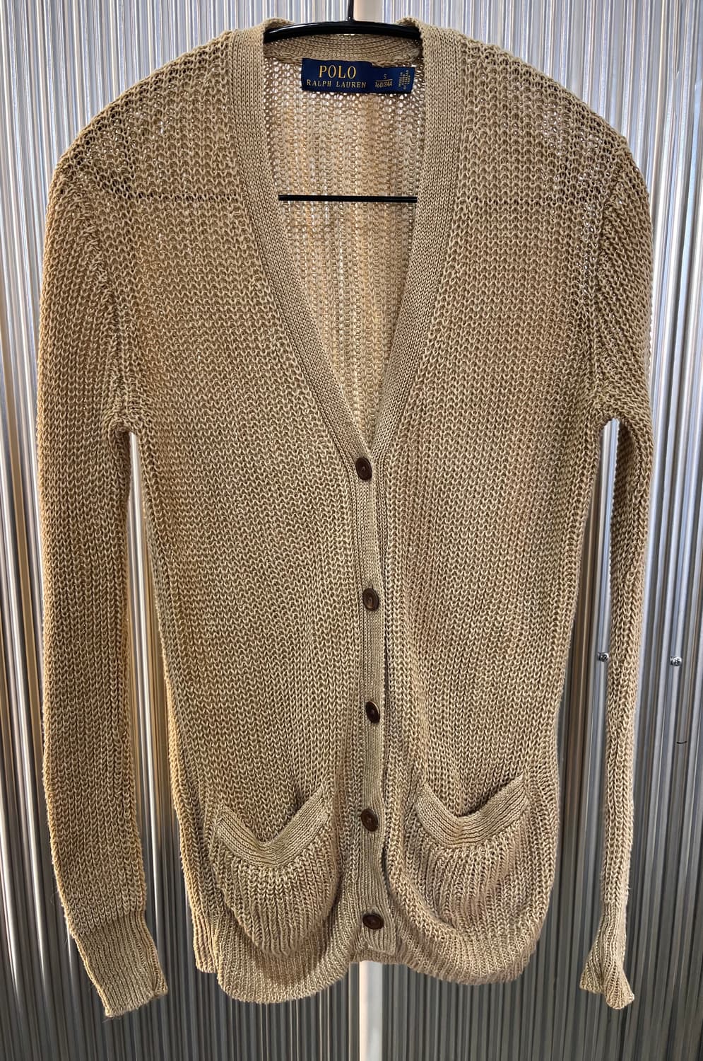 폴로 랄프로렌 린넨 100 니트 가디건 S 상품이미지2