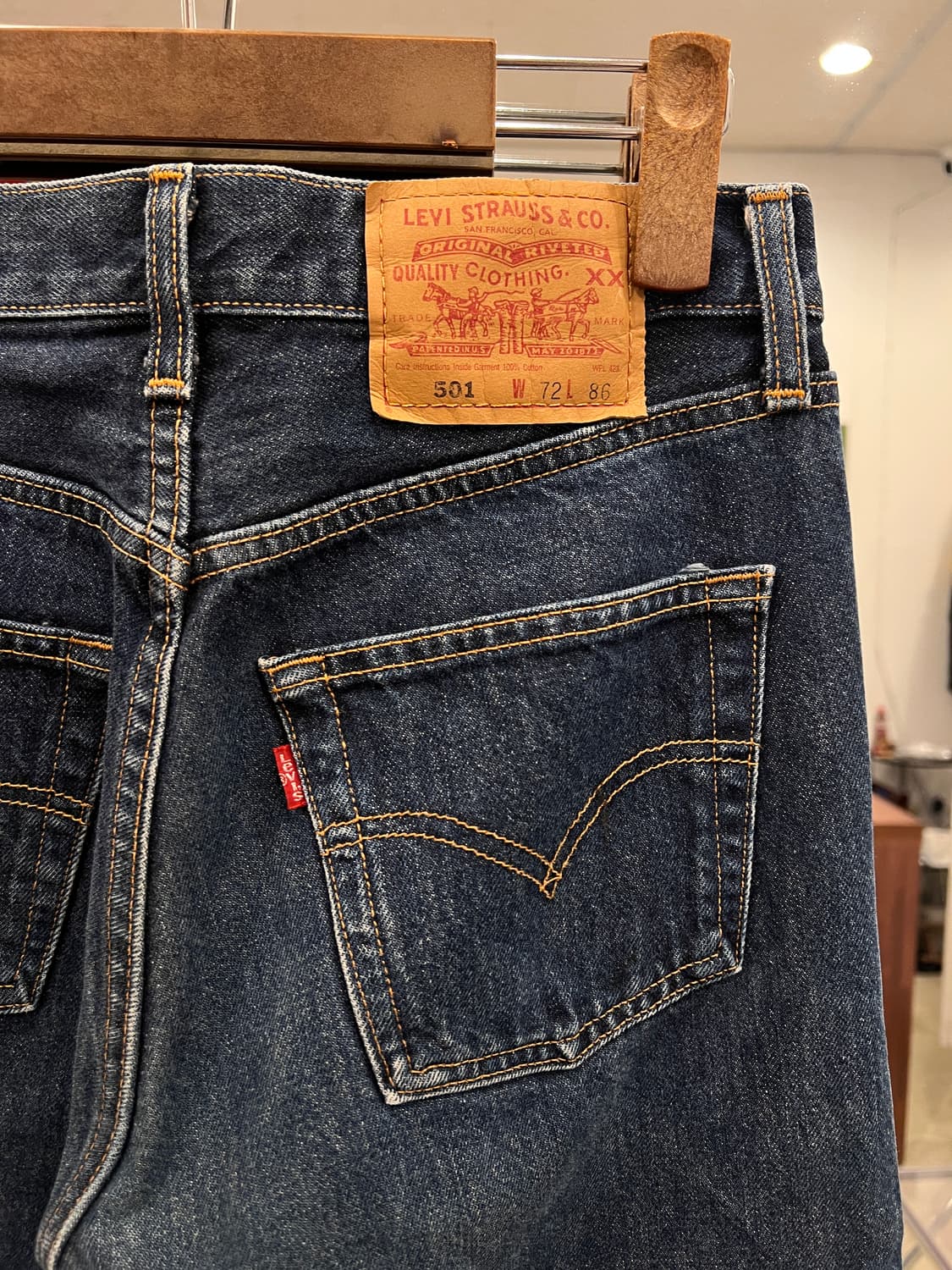 00s Levis 리바이스 501 데님 팬츠 (26-27inch) 상품이미지7