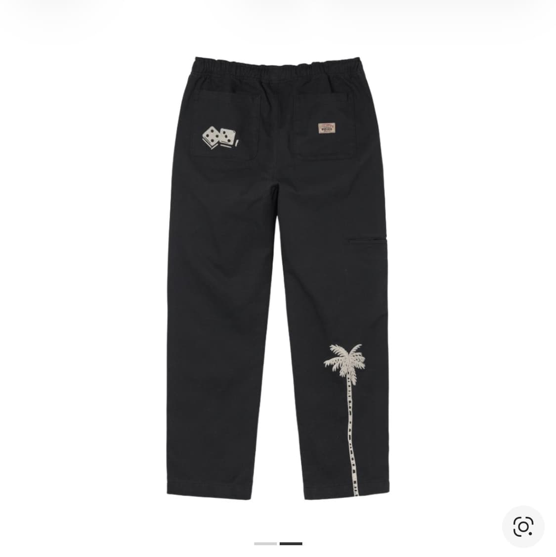 [S]스투시 노마 아이콘 비치 팬츠 워시드 블랙 상품이미지2