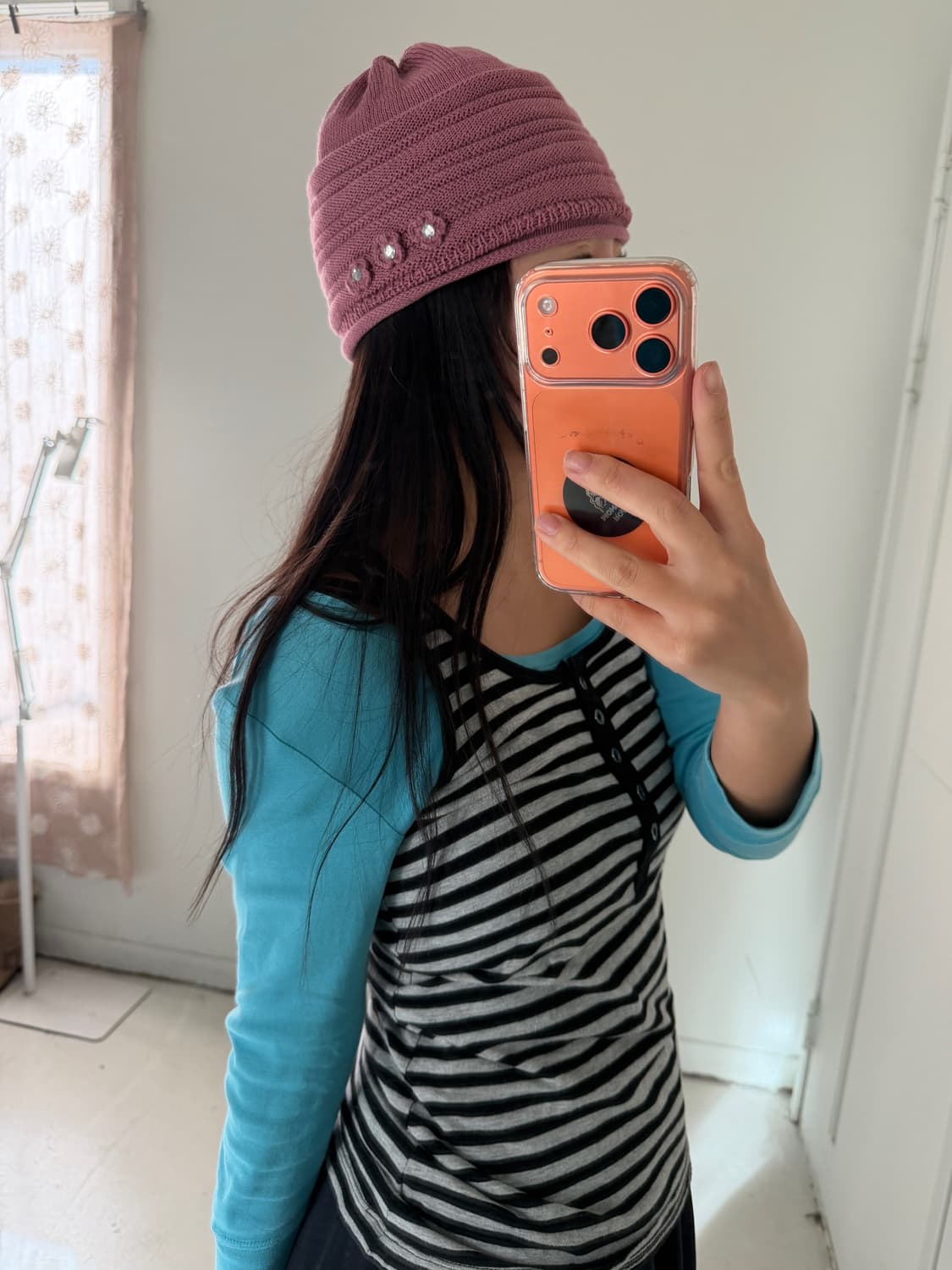 일본빈티지 모리걸 비니 상품이미지1