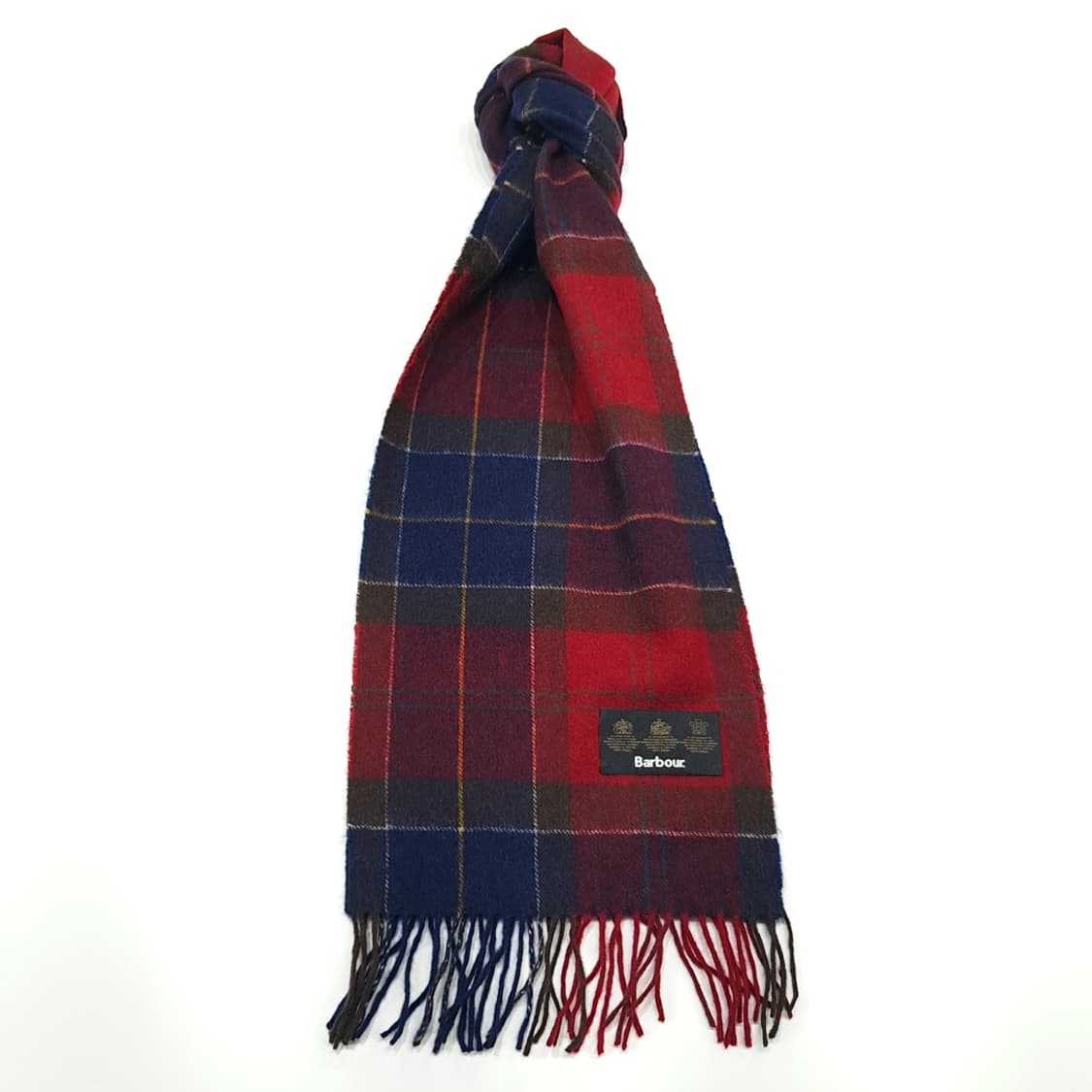 MX314 바버 로얄 타탄체크 램스울 목도리 머플러 상품이미지1